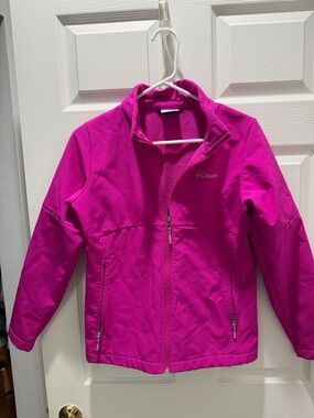 Columbia Kids Pink Full-Zip Softshell Jacket